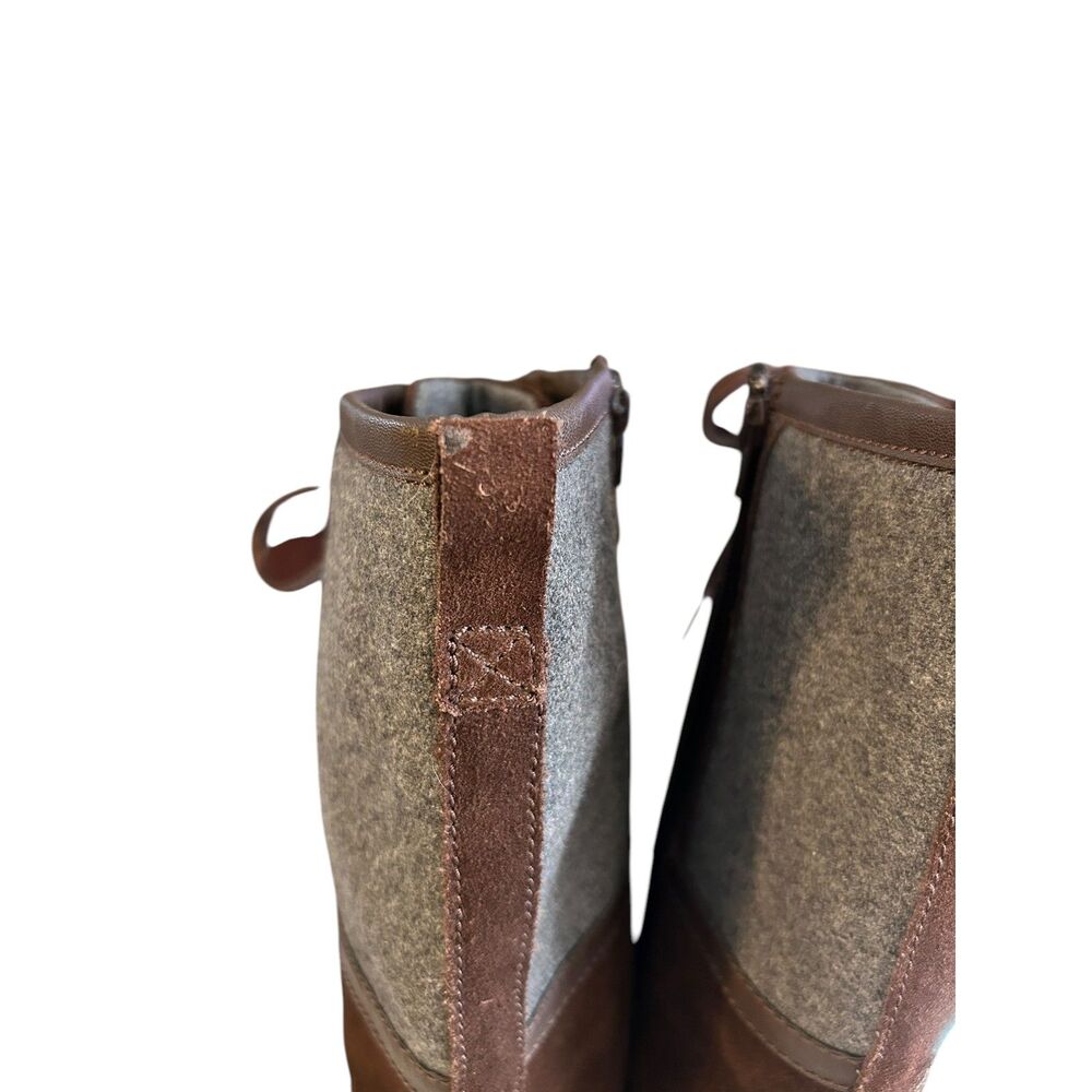 Women's Clarks Knee High Merrian Noble Brown Suede & Wool-Wide Calf  9W - Picture 5 of 8